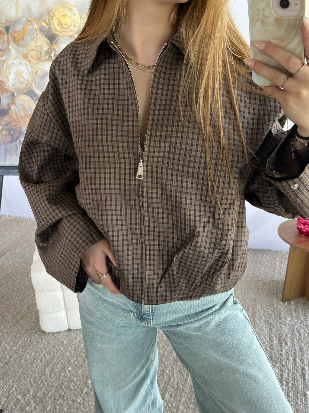 Mila Checkered Jacket