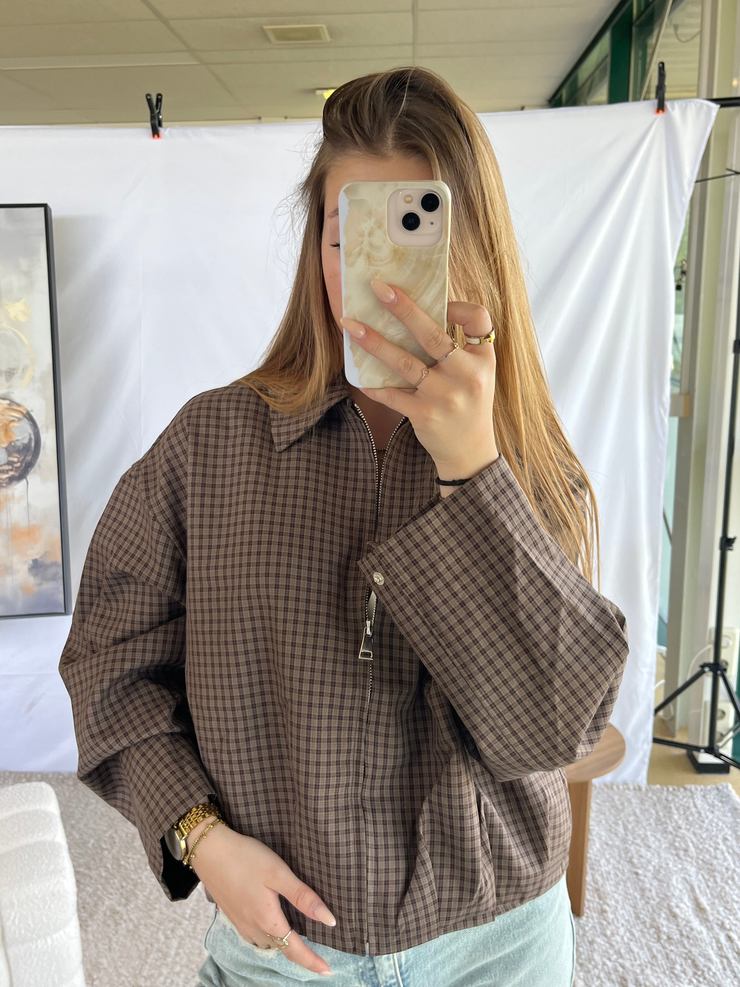 Mila Checkered Jacket