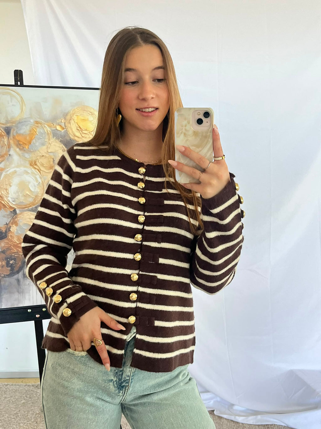 Striped Golden Tee