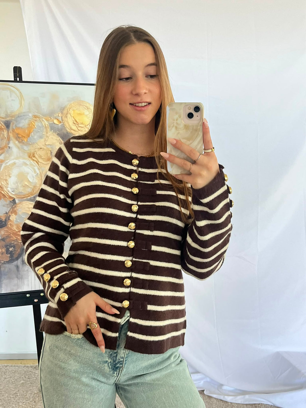 Striped Golden Tee