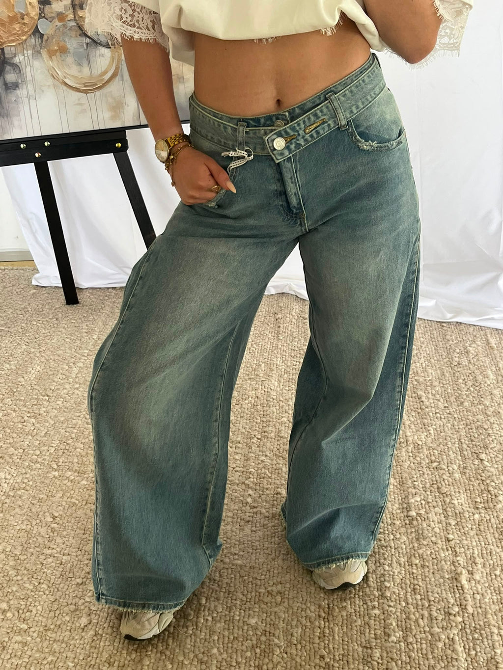 Viral Wide Leg Balloon Jeans