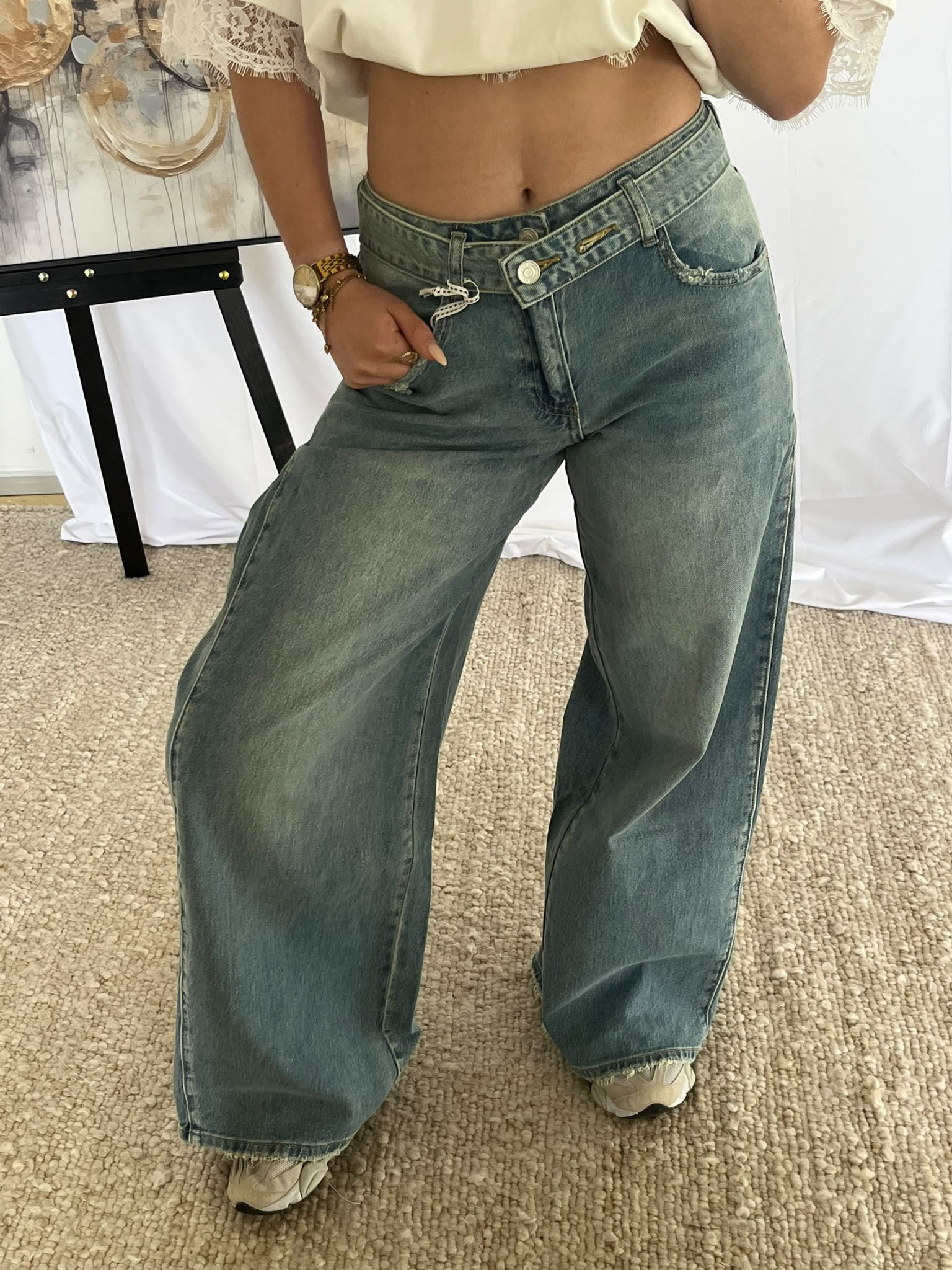 Viral Wide Leg Balloon Jeans