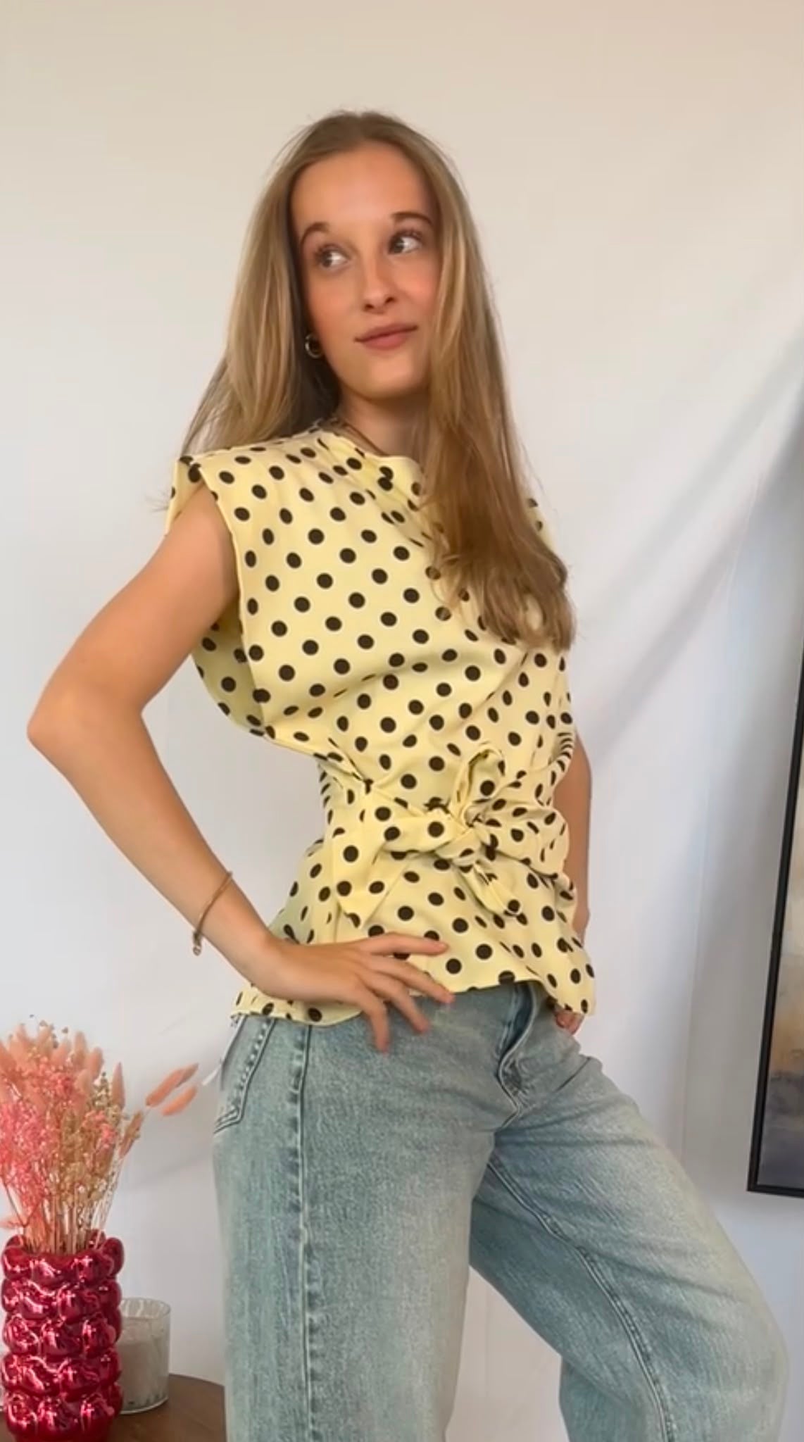 Polka dot top