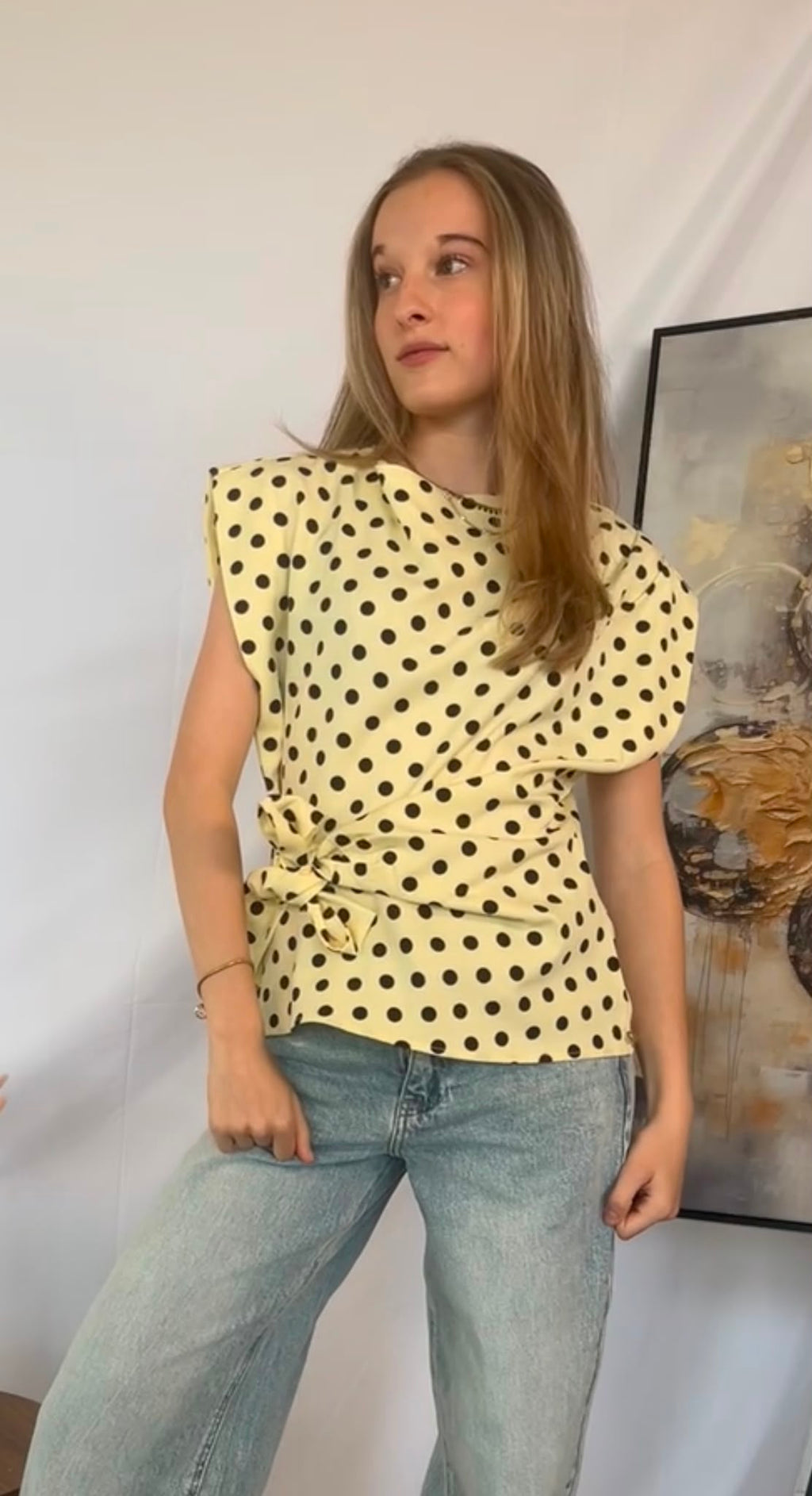 Polka dot top