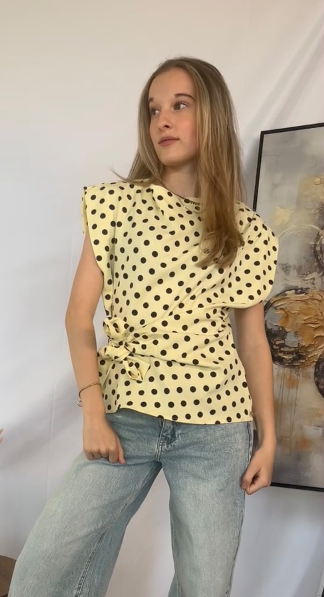 Polka dot top