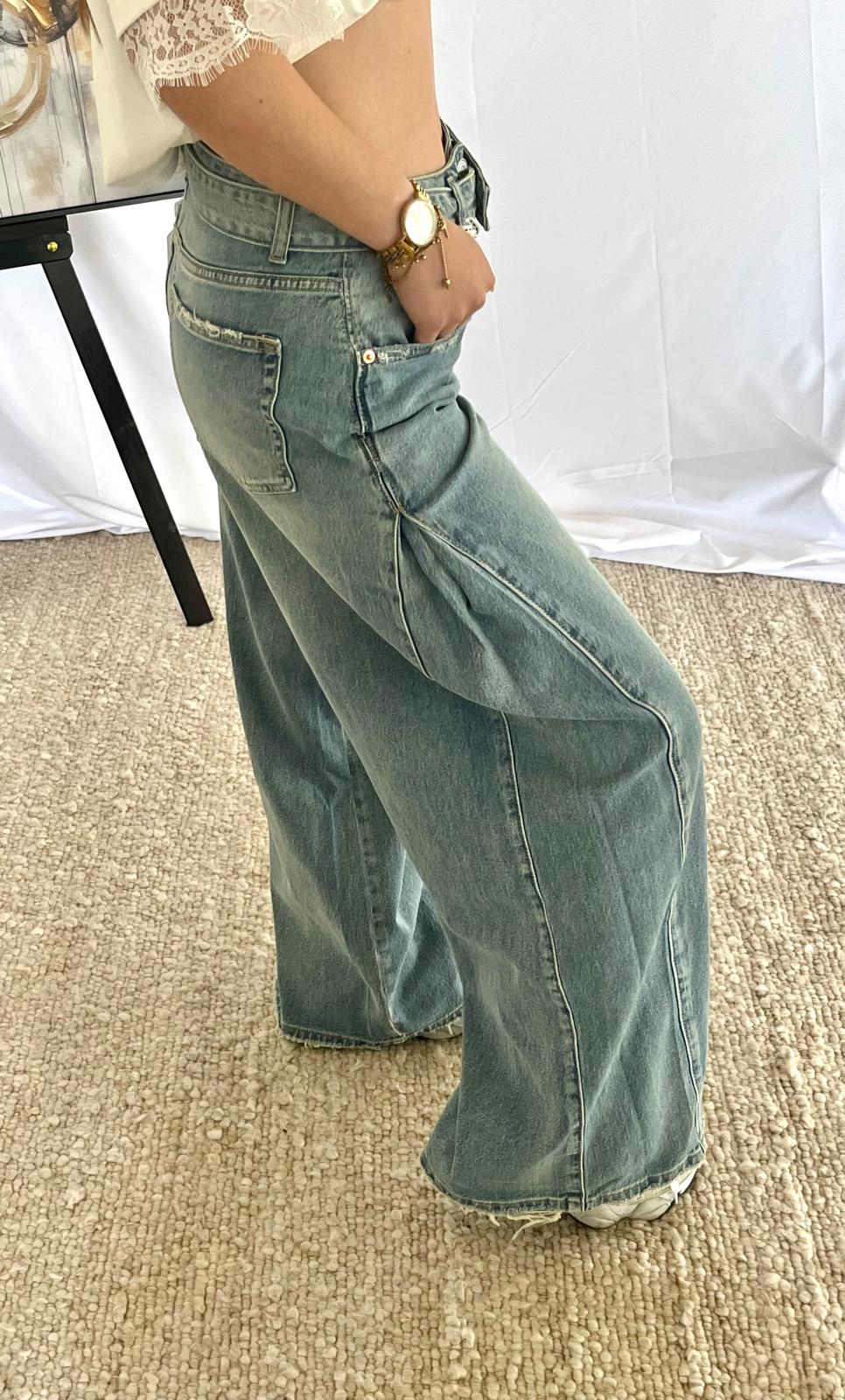 Viral Wide Leg Balloon Jeans